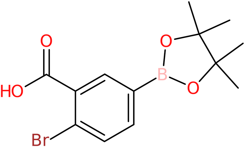 2-Bromo-5-(4,4,5,5-tetramethyl-1,3,2-dioxaborolan-2-yl)benzoic acid, >97%, NX74310