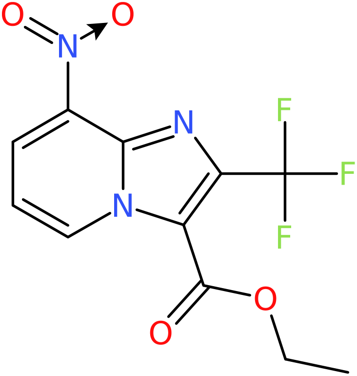 CAS: 2379918-47-3 | Ethyl 8-nitro-2-(trifluoromethyl)imidazo[1,2-a]pyridine-3-carboxylate, NX36625