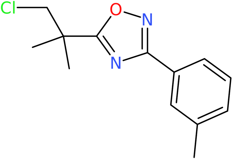CAS: 680216-08-4 | 5-(1-Chloro-2-methylprop-2-yl)-3-(3-methylphenyl)-1,2,4-oxadiazole, NX58012