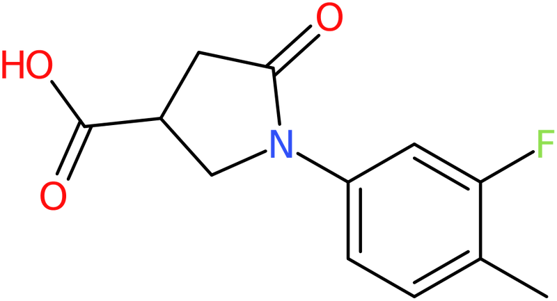 CAS: 63674-46-4 | 1-(3-Fluoro-4-methylphenyl)-5-oxo-3-pyrrolidinecarboxylic acid, NX56316