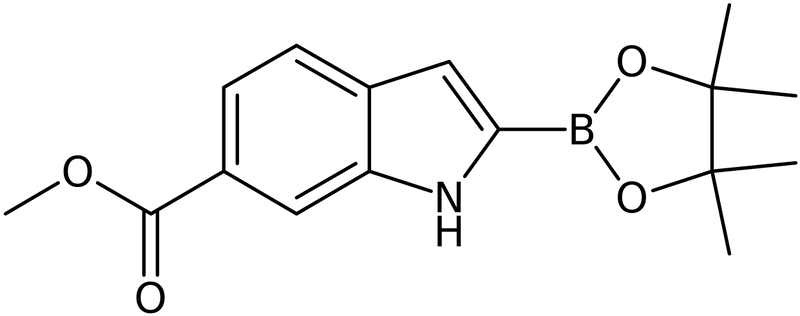 CAS: 1256359-21-3 | 6-Methoxycarbonylindole-2-boronic acid, pinacol ester, >98%, NX19111