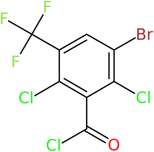 3-Bromo-2,6-dichloro-5-(trifluoromethyl)benzoyl chloride, NX74576
