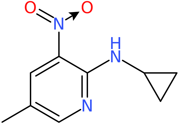 CAS: 1033202-65-1 | 2-Cyclopropylamino-5-methyl-3-nitropyridine, >98%, NX11907