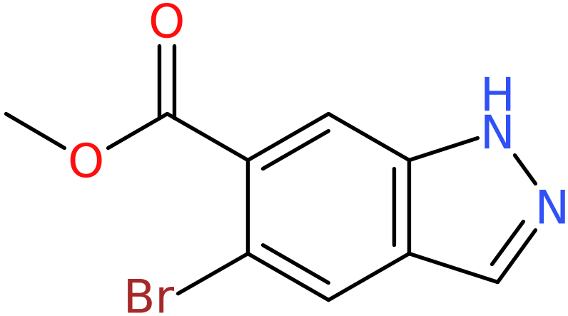 CAS: 1000342-30-2 | Methyl 5-bromo-1H-indazole-6-carboxylate, >97%, NX10147