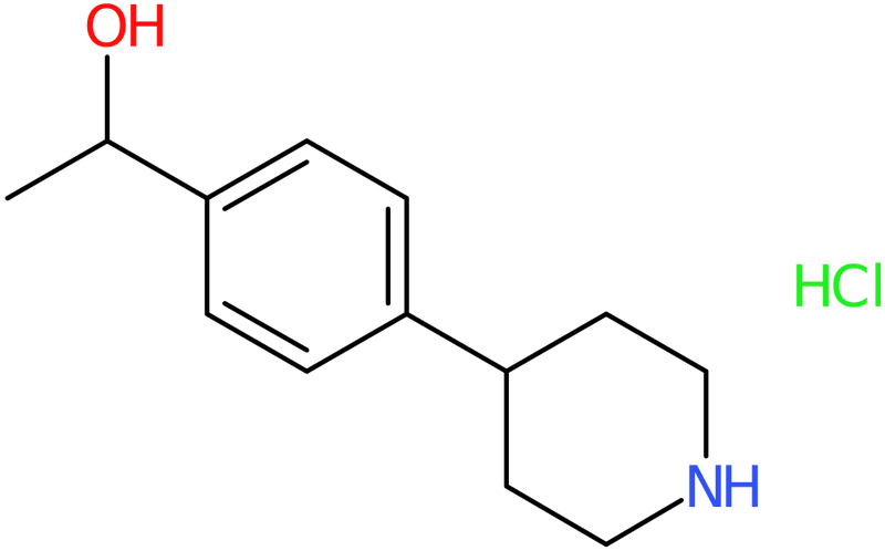 1-(4-(Piperidin-4-yl)phenyl)ethan-1-ol hydrochloride, >97%, NX74096