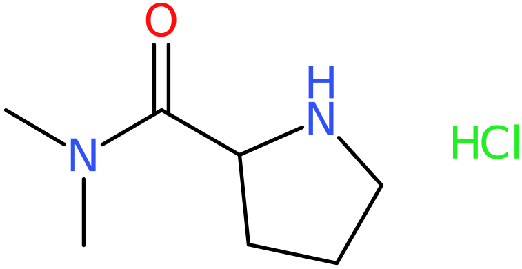 CAS: 1246172-31-5 | N,N-Dimethyl 2-pyrrolidinecarboxamide hydrochloride, >97%, NX18885