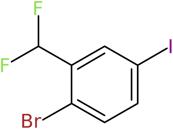 CAS: 1261496-16-5 | 2-Bromo-5-iodobenzal fluoride, NX19507
