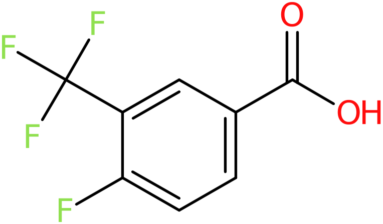 CAS: 67515-55-3 | 4-Fluoro-3-(trifluoromethyl)benzoic acid, >98%, NX57794