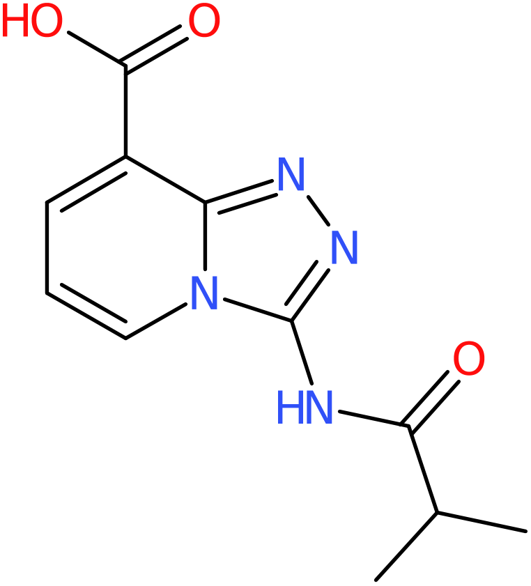 CAS: 1206969-41-6 | 3-(Isobutyramido)-[1,2,4]triazolo[4,3-a]pyridine-8-carboxylic acid, NX17060