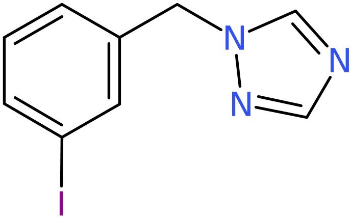 CAS: 615534-73-1 | 1-(3-Iodobenzyl)-1H-1,2,4-triazole, >95%, NX55184