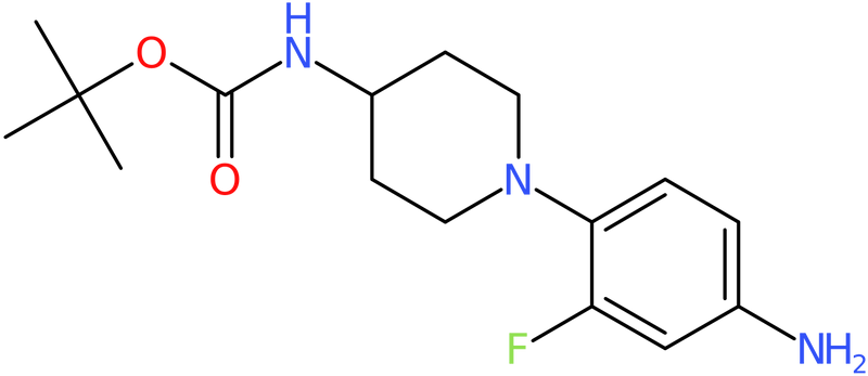 CAS: 1000053-23-5 | 3-Fluoro-4-[4-(Boc-amino)piperidino]aniline, >97%, NX10082