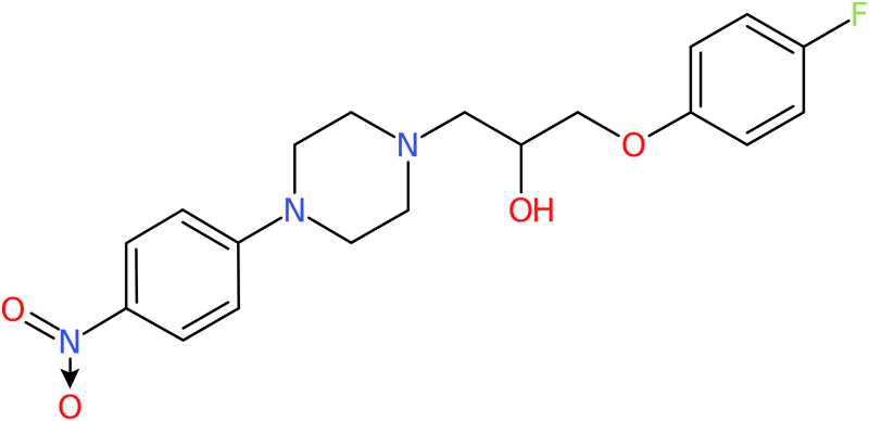 CAS: 1254122-84-3 | 1-(4-Fluorophenoxy)-3-[4-(4-nitrophenyl)piperazin-1-yl]propan-2-ol, NX19040