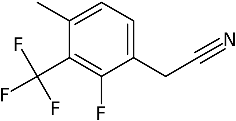 CAS: 1823323-72-3 | 2-Fluoro-4-methyl-3-(trifluoromethyl)phenylacetonitrile, >97%, NX30607
