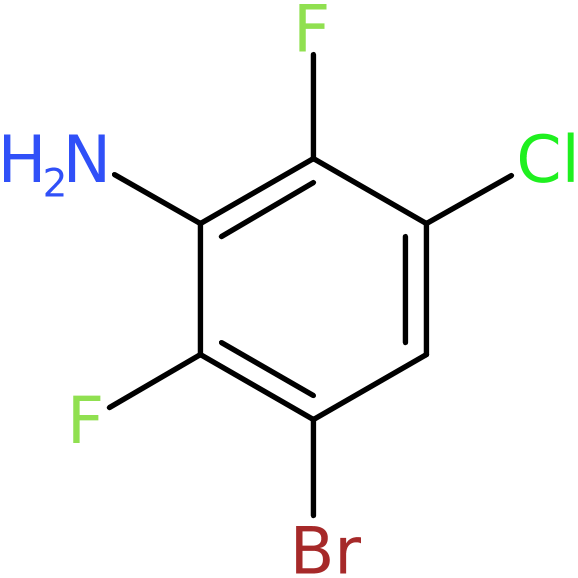 3-Bromo-5-chloro-2,6-difluoroaniline, NX74590
