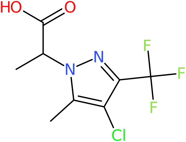 CAS: 1005679-11-7 | 2-[4-Chloro-5-methyl-3-(trifluoromethyl)-1H-pyrazol-1-yl]propanoic acid, NX10568
