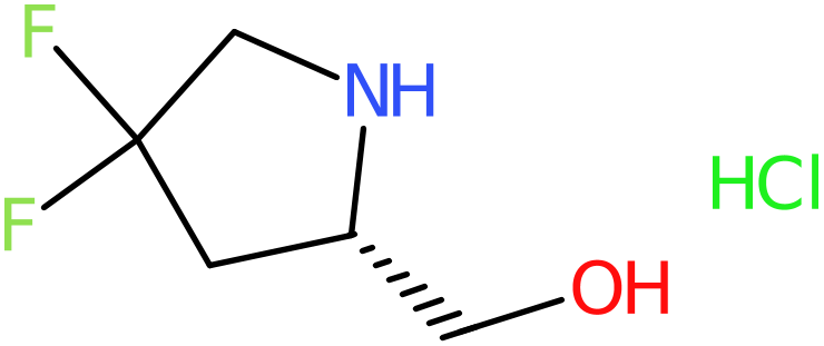 CAS: 623583-10-8 | (S)-2-(Hydroxymethyl)-4,4-difluoropyrrolidine hydrochloride, >95%, NX55583