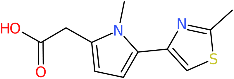 [1-Methyl-5-(2-methyl-1,3-thiazol-4-yl)-1H-pyrrol-2-yl]acetic acid, NX73806
