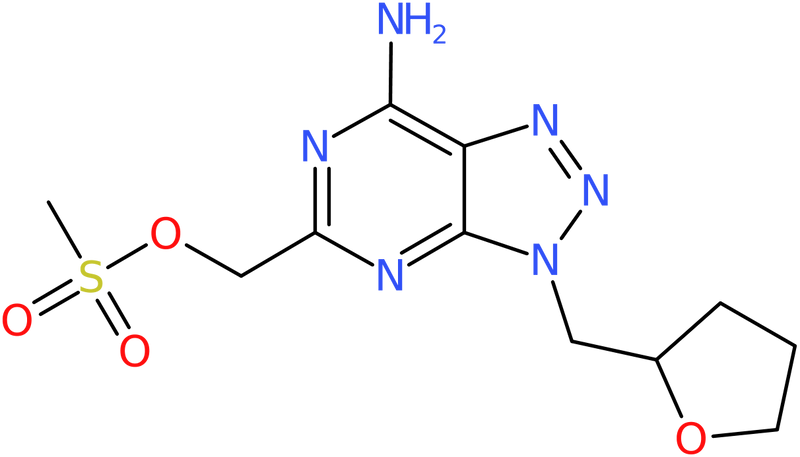 CAS: 1258652-62-8 | (7-Amino-3-((tetrahydrofuran-2-yl)methyl)-3H-[1,2,3]triazolo[4,5-d]pyrimidin-5-yl)methyl methanesulf, NX19265