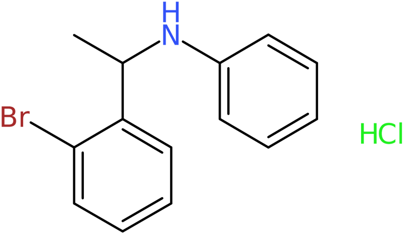 N-[1-(2-Bromophenyl)ethyl]aniline hydrochloride, NX74272