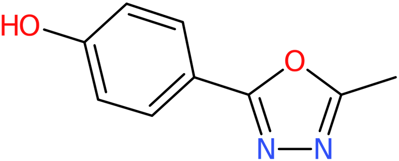 CAS: 25877-46-7 | 4-(5-Methyl-1,3,4-oxadiazol-2-yl)phenol, >95%, NX38127
