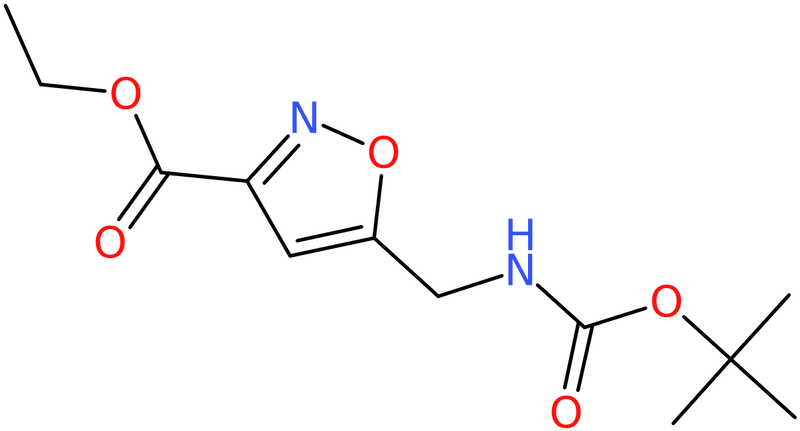 CAS: 253196-37-1 | Ethyl 5-(aminomethyl)isoxazole-3-carboxylate, 5-BOC protected, >97%, NX37819