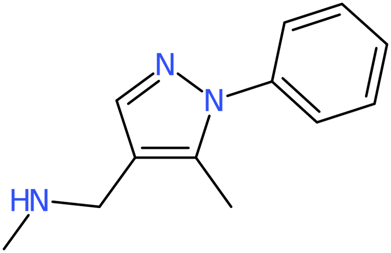 CAS: 1031843-22-7 | N-Methyl-1-(5-methyl-1-phenyl-1H-pyrazol-4-yl)methylamine, >97%, NX11830