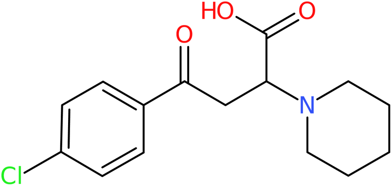4-(4-Chlorophenyl)-4-oxo-2-(1-piperidinyl)butanoic acid, NX73952