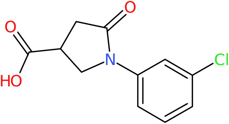 CAS: 92847-41-1 | 1-(3-Chlorophenyl)-5-oxopyrrolidine-3-carboxylic acid, NX69288