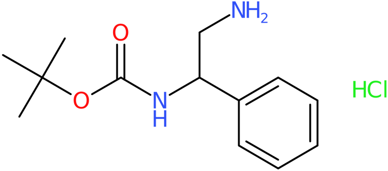 CAS: 1253955-71-3 | 2-(Boc-amino)-2-phenylethylamine hydrochloride, NX19035