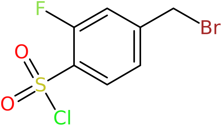 CAS: 1820684-91-0 | 4-(Bromomethyl)-2-fluorobenzenesulphonyl chloride, NX30491