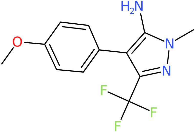 CAS: 164668-12-6 | 4-(4-Methoxyphenyl)-1-methyl-3-(trifluoromethyl)-1H-pyrazol-5-amine, NX27730