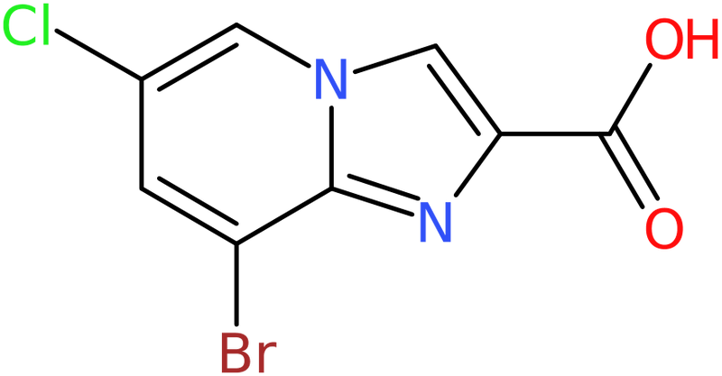 CAS: 1000017-98-0 | 8-Bromo-6-chloroimidazo[1,2-a]pyridine-2-carboxylic acid, NX10056