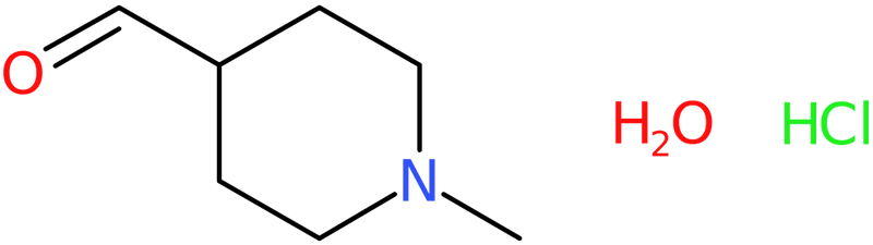 1-Methylpiperidine-4-carbaldehyde hydrochloride hydrate, >95%, NX74292