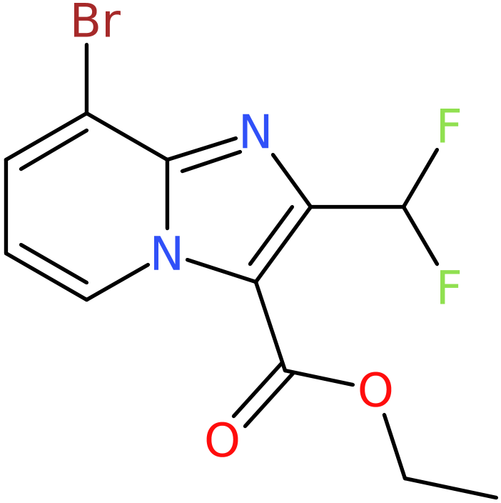 CAS: 2451256-43-0 | Ethyl 8-bromo-2-(difluoromethyl)imidazo[1,2-a]pyridine-3-carboxylate, NX37272
