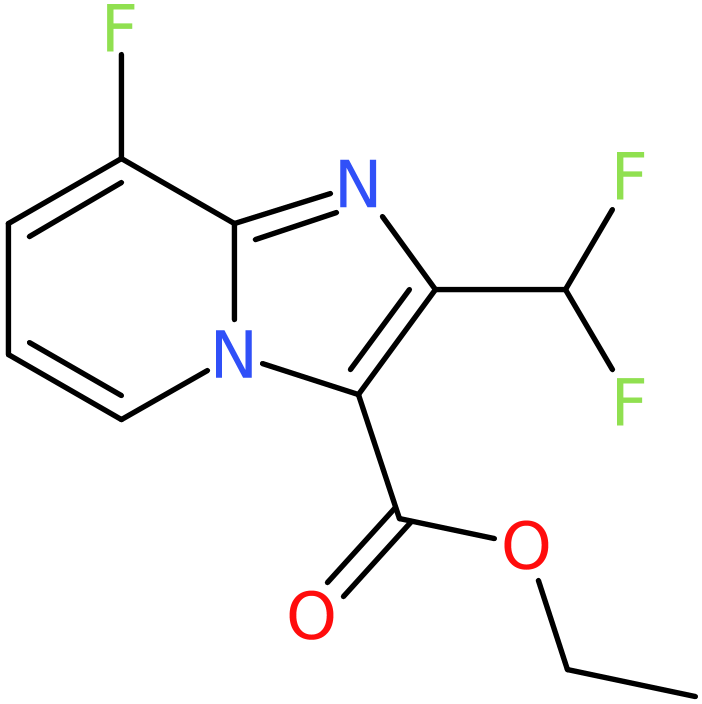 CAS: 2451256-49-6 | Ethyl 2-(difluoromethyl)-8-fluoroimidazo[1,2-a]pyridine-3-carboxylate, NX37277