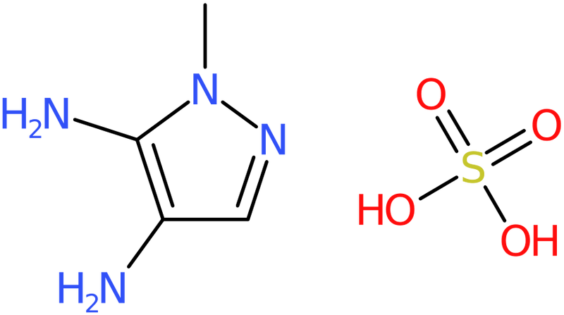 CAS: 20055-01-0 | 1-Methyl-1H-pyrazole-4,5-diamine sulphate, >97%, NX32782