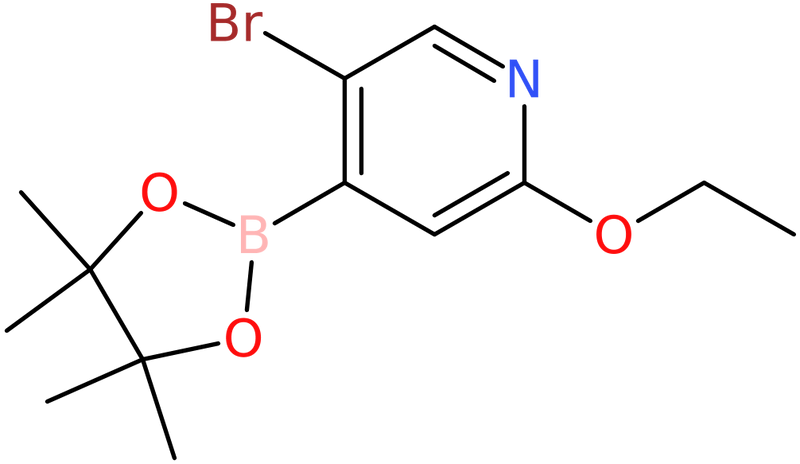 5-Bromo-2-ethoxy-4-(4,4,5,5-tetramethyl-1,3,2-dioxaborolan-2-yl)pyridine, >97%, NX74311