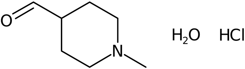 1-Methylpiperidine-4-carbaldehyde hydrochloride hydrate, >95%, NX74292