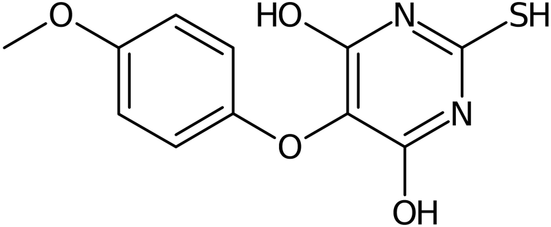 CAS: 1245644-64-7 | 2-Mercapto-5-(4-methoxyphenoxy)pyrimidine-4,6-diol, >97%, NX18851