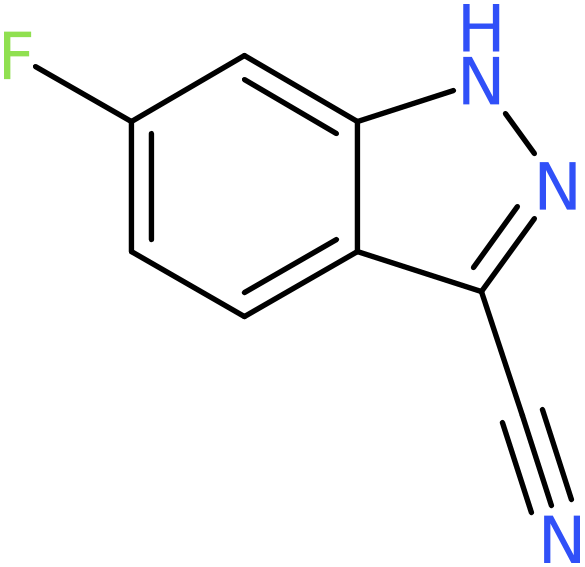 CAS: 885278-33-1 | 6-Fluoro-1H-indazole-3-carbonitrile, >95%, NX66334