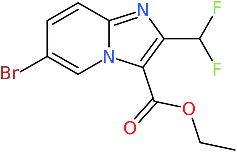 CAS: 2451256-42-9 | Ethyl 6-bromo-2-(difluoromethyl)imidazo[1,2-a]pyridine-3-carboxylate, NX37271