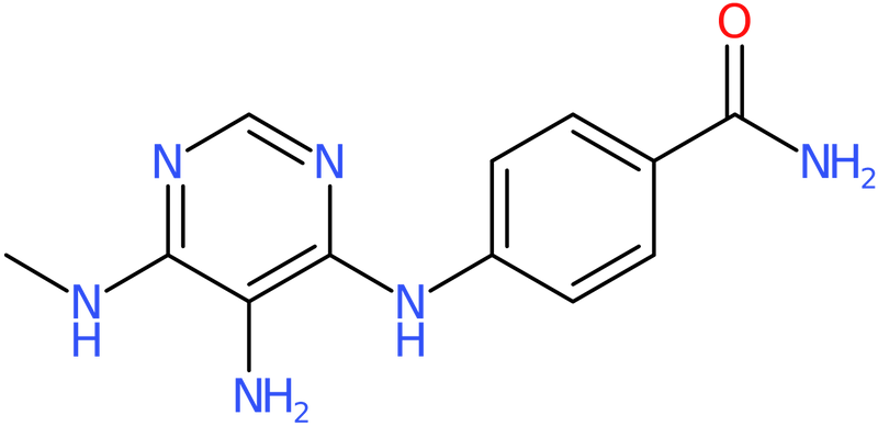 CAS: 1206969-74-5 | 4-(5-Amino-6-(methylAmino)pyrimidin-4-ylAmino)benzamide, NX17090