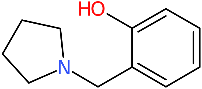 2-(1-Pyrrolidinylmethyl)phenol, >95%, NX74380