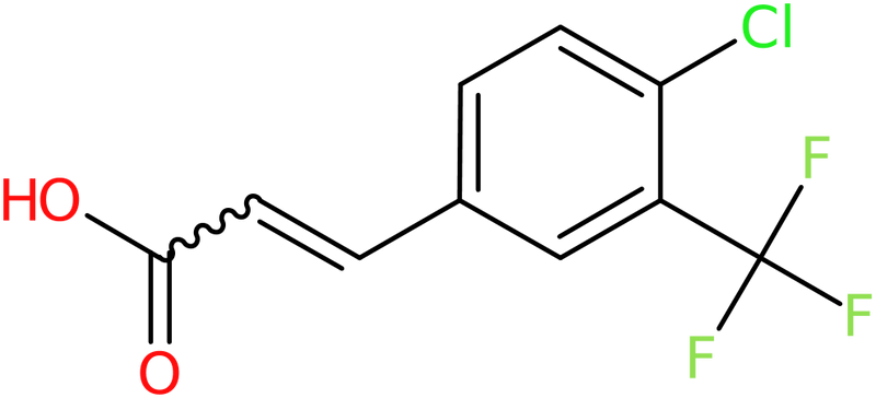CAS: 58537-09-0 | 4-Chloro-3-(trifluoromethyl)cinnamic acid, >97%, NX53826