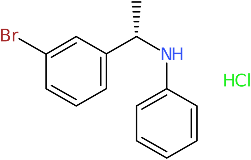 N-[(1S)-1-(3-Bromophenyl)ethyl]aniline hydrochloride, NX74155