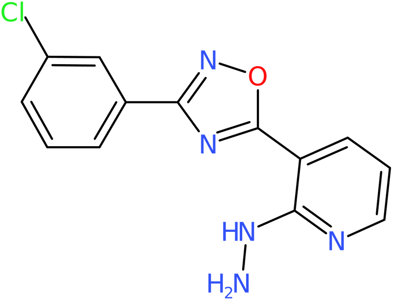 CAS: 1232788-06-5 | 3-[3-(3-Chlorophenyl)-1,2,4-oxadiazol-5-yl]-2-hydrazinylpyridine, NX18418