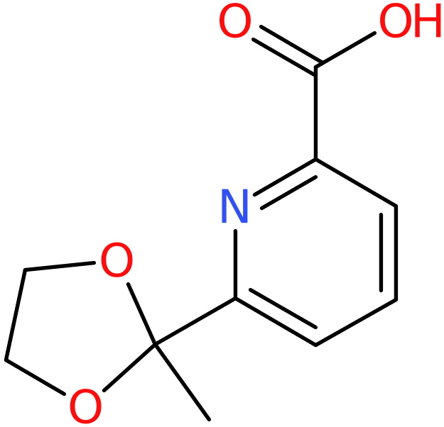 CAS: 122637-38-1 | 6-(2-Methyl-1,3-dioxolan-2-yl)-2-pyridinecarboxylic acid, NX18152