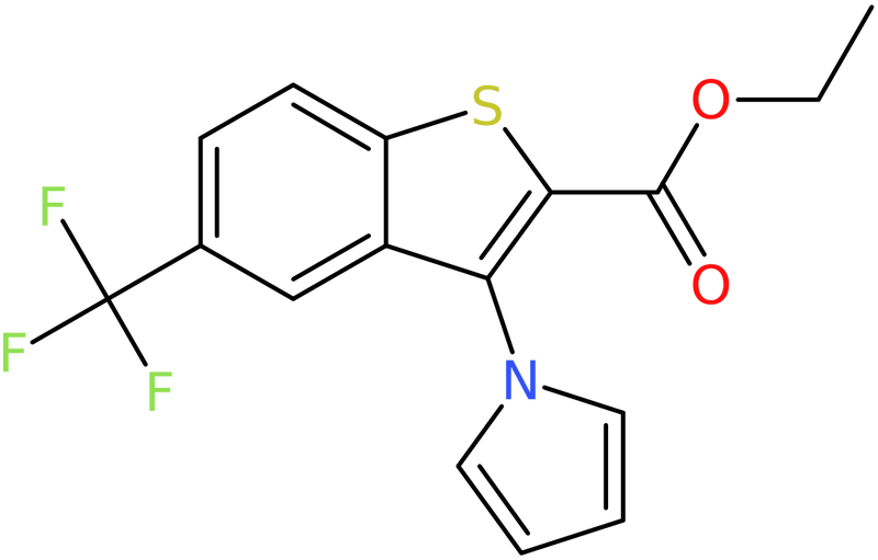 Ethyl 3-(1H-pyrrol-1-yl)-5-(trifluoromethyl)-1-benzothiophene-2-carboxylate, NX74501
