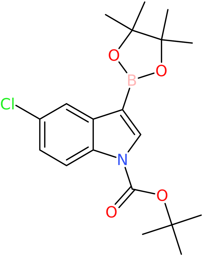 CAS: 1218790-30-7 | 1-BOC-5-chloroindole-3-boronic acid, pinacol ester, >95%, NX17874