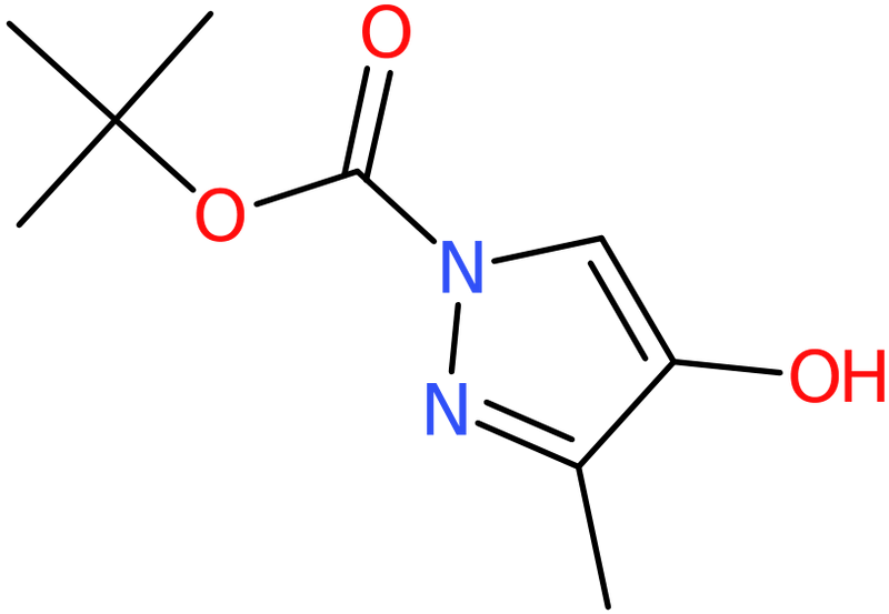 tert-Butyl 4-hydroxy-3-methyl-1H-pyrazole-1-carboxylate, >95%, NX74407